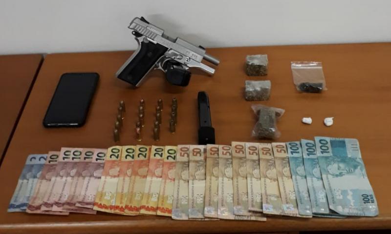 Preso pela GM com drogas e arma no Águas Claras