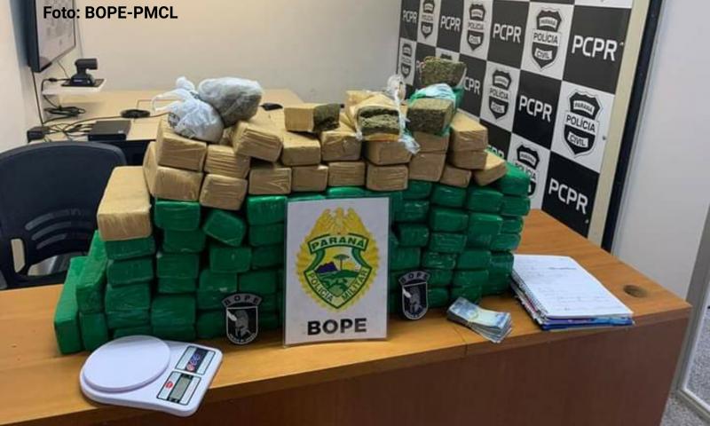 BOPE apreende quase 70 kg de droga no Partênope