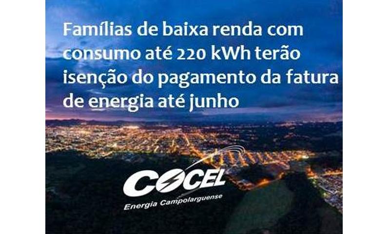 Famílias de baixa renda com consumo até 220 kWh terão isenção na fatura de energia