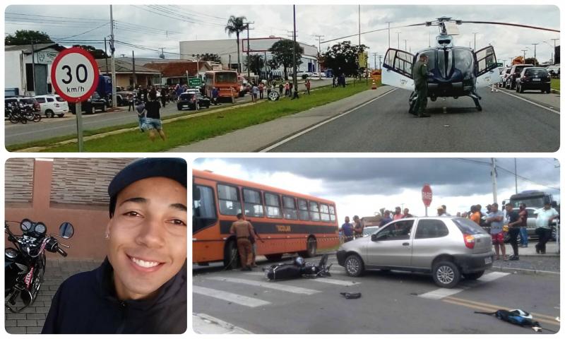 Jovem motociclista perde a vida em colisão com ônibus na antiga 277