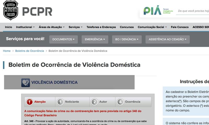 Polícia Civil oferta registro de violência doméstica pela internet