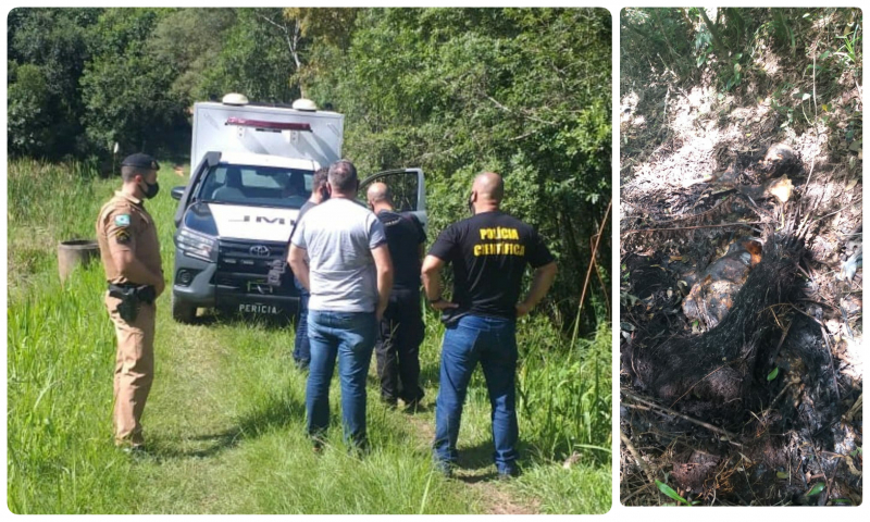 Corpo carbonizado encontrado em chácara 