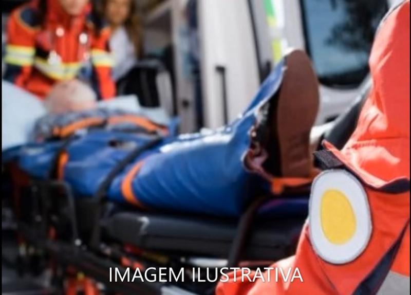 Motociclista socorrido em acidente no Trevo da Morte no Botiatuva