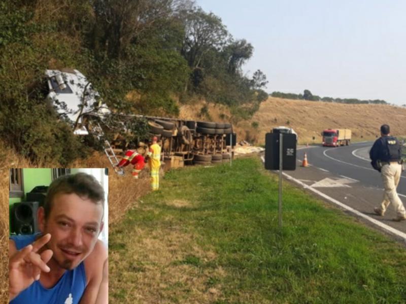 Caminhoneiro de Campo Largo morre ao tombar sua carreta em Tibagi