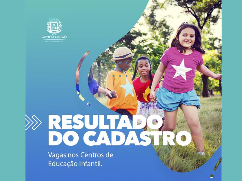 Prefeitura de Campo Largo divulga resultado da classificação dos cadastros para CMEIs e escolas