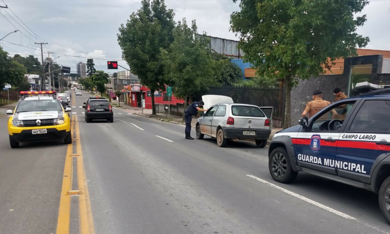 GM e PM localizam veículo com alerta de furto detectado pela Muralha Virtual