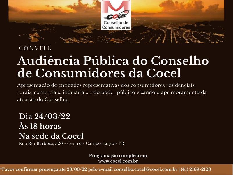 Conselho de Consumidores da Cocel realiza Audiência Pública para escolha de novos membros