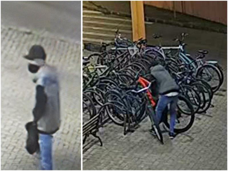 Monitoramento registra momento de furto de bicicleta no Terminal Urbano