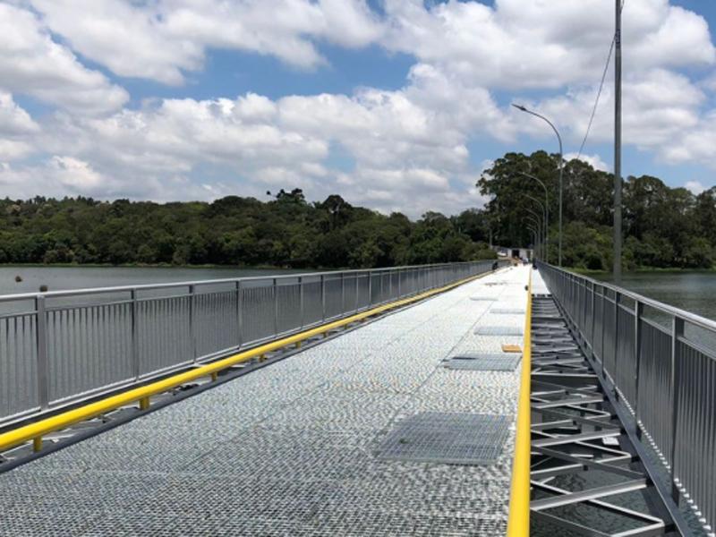 Reforma da ponte da Barragem está 90% concluída