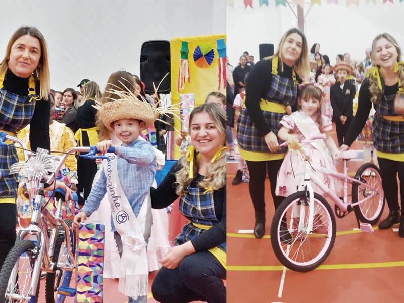 Festa julina reúne comunidade escolar na  Escola Municipal Carlos Drummond de Andrade