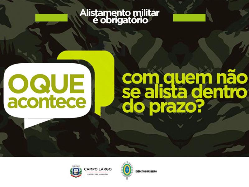 Alistamento militar obrigatório 2022