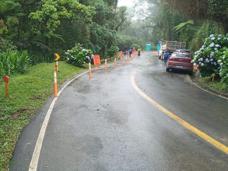 Estrada da Graciosa será parcialmente liberada no início da tarde desta terça-feira