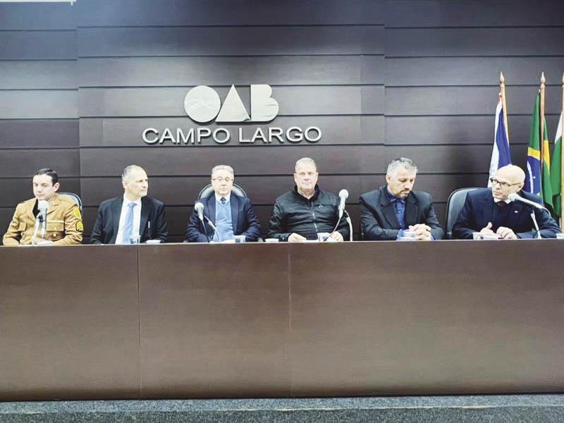 OAB - Subseção Campo Largo promove diálogo entre os poderes sobre Meio Ambiente