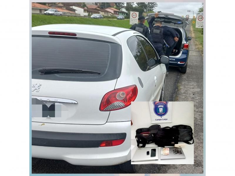 Veículo utilizado para delitos é detectado pelo CIOSP e marginal acaba preso após furto no Itaqui 