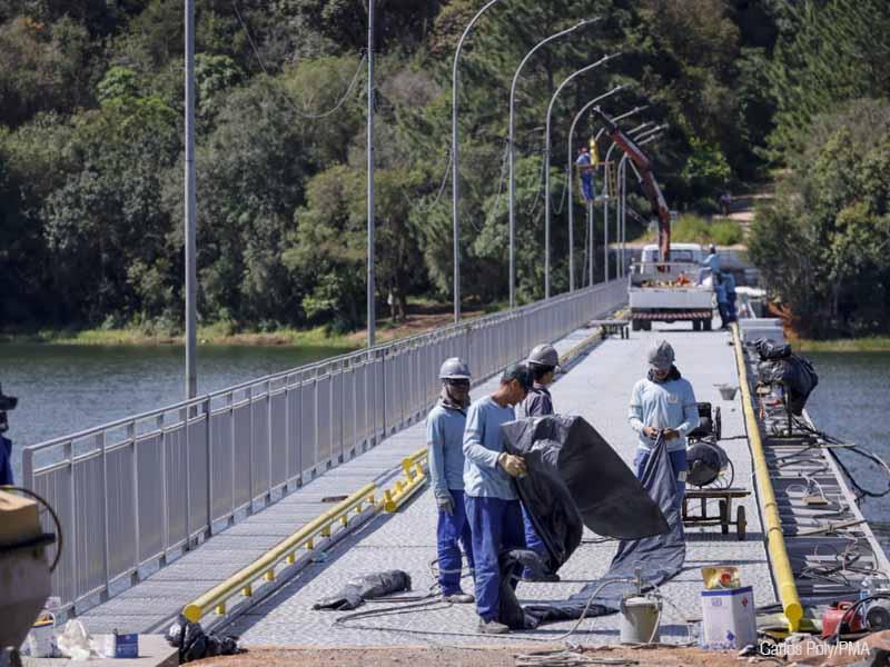 Reforma da ponte entre Araucária e Campo Largo deve ser concluída até o fim deste mês