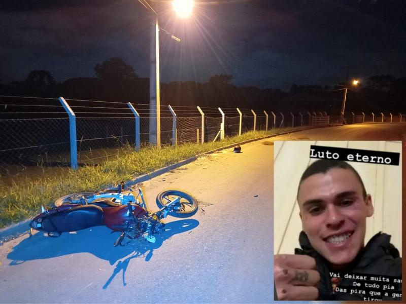 Motociclista perde a vida após colidir sua moto numa cerca em Balsa Nova