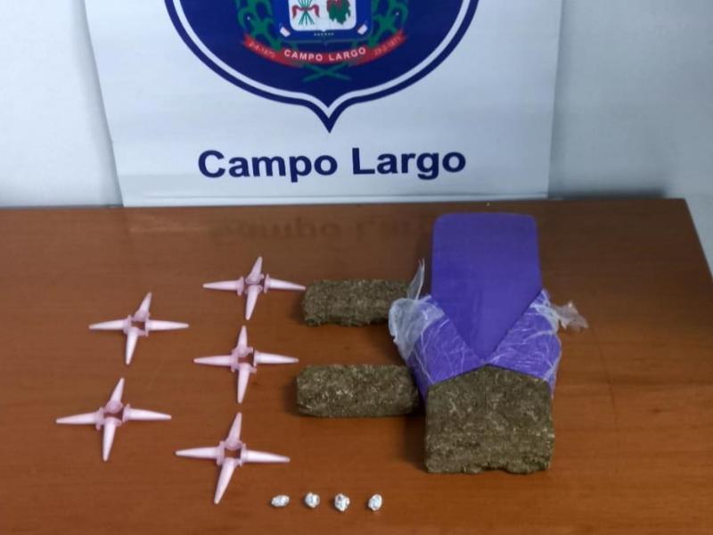 Drogas apreendidas pela GMCL em condomínio no São Gerônimo