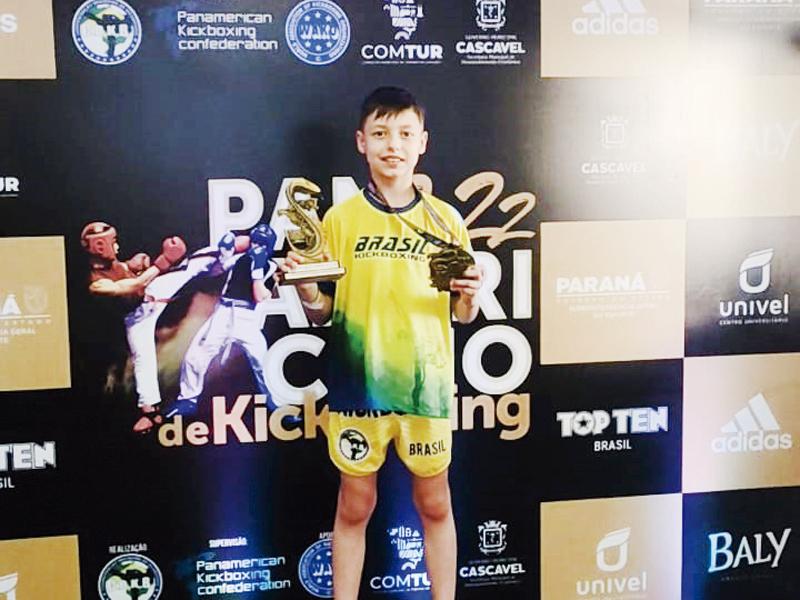 Campo Largo representada pelo quarto melhor  atleta do mundo no Panamericano de Kickboxing