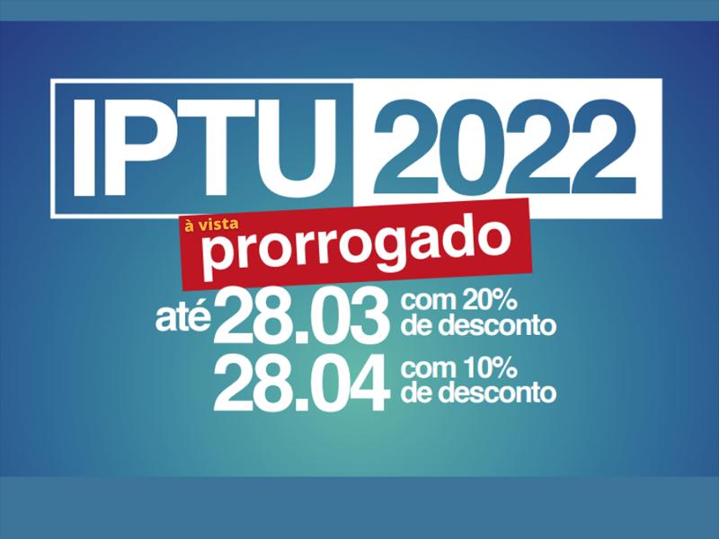 IPTU com descontos de 10% e 20% têm data de pagamento prorrogada