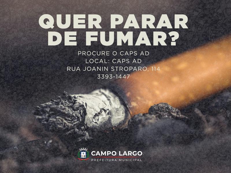 Campo Largo tem programa de tratamento para parar de fumar