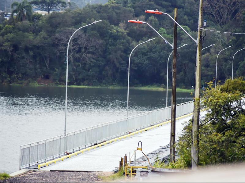 Nova ponte sobre a represa do Rio Verde já está 80% concluída 