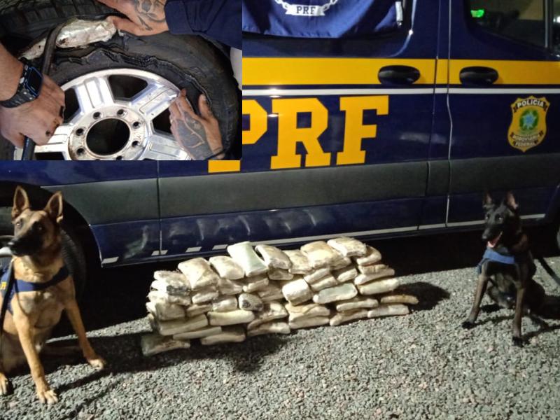 Polícia Rodoviária Federal apreende quase 70 kg de  cocaína na BR-277 em Balsa Nova