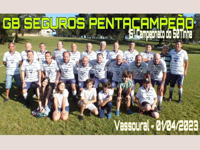 GB Seguros é Pentacampeão no Campeonato de 50Tinha no Vassoural 