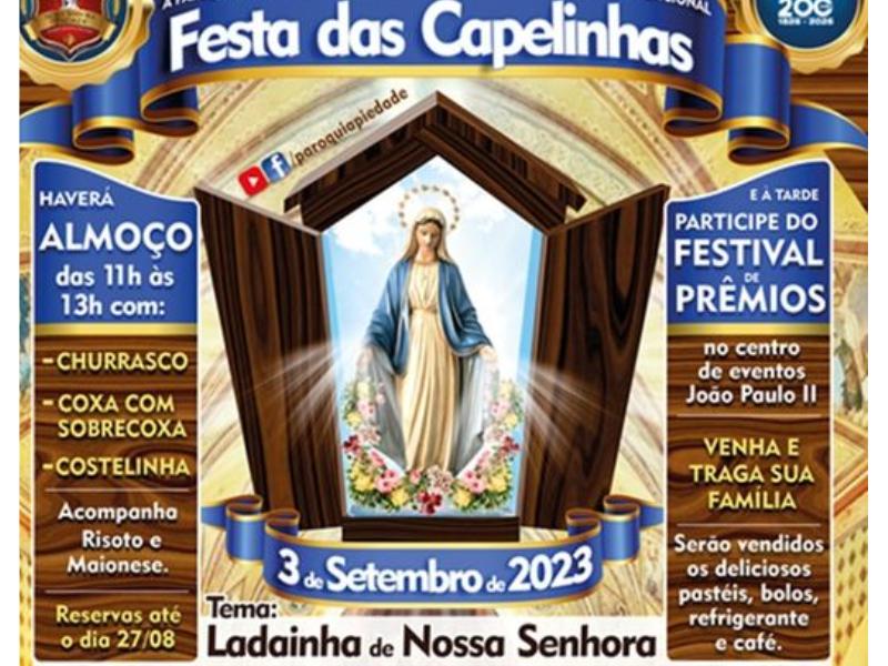 Tradicional Festa das Capelinhas acontece no próximo domingo (03)