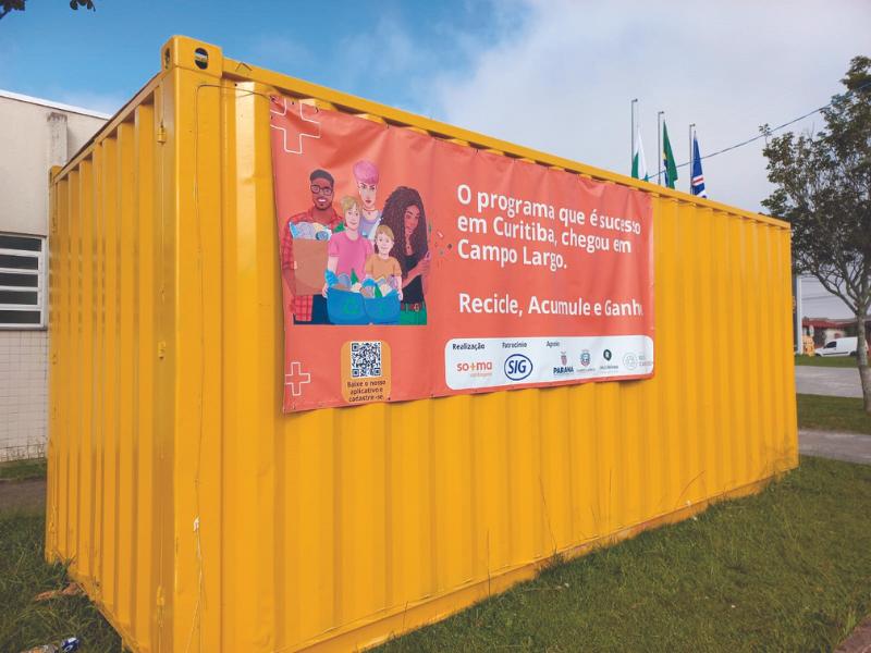 Casa so+ma de Campo Largo já recebeu mais de sete toneladas de recicláveis