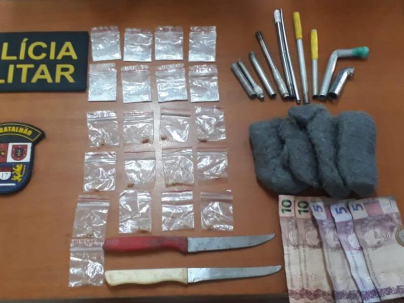 Polícia Militar prende indivíduo com drogas em abordagem no Distrito da Ferraria 