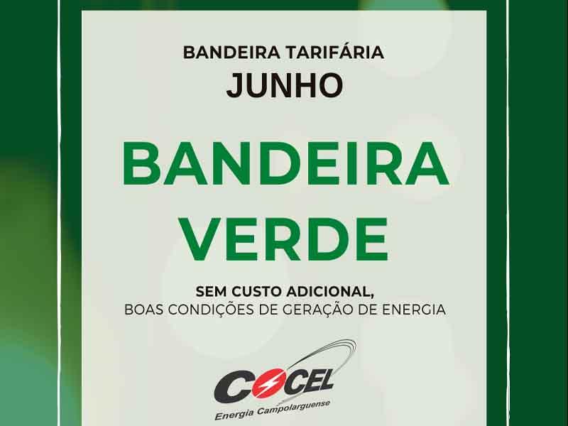 Bandeira verde continua em junho