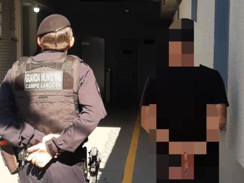 Guarda Municipal de Campo Largo prende um homem com Mandado de Prisão 