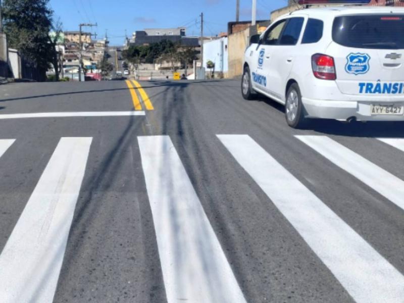 DEPTRAN realiza mais melhorias em sinalização no trânsito da cidade