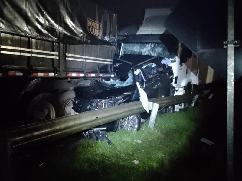 Polícia Rodoviária Federal faz um balanço preliminar do grave acidente no Km 136