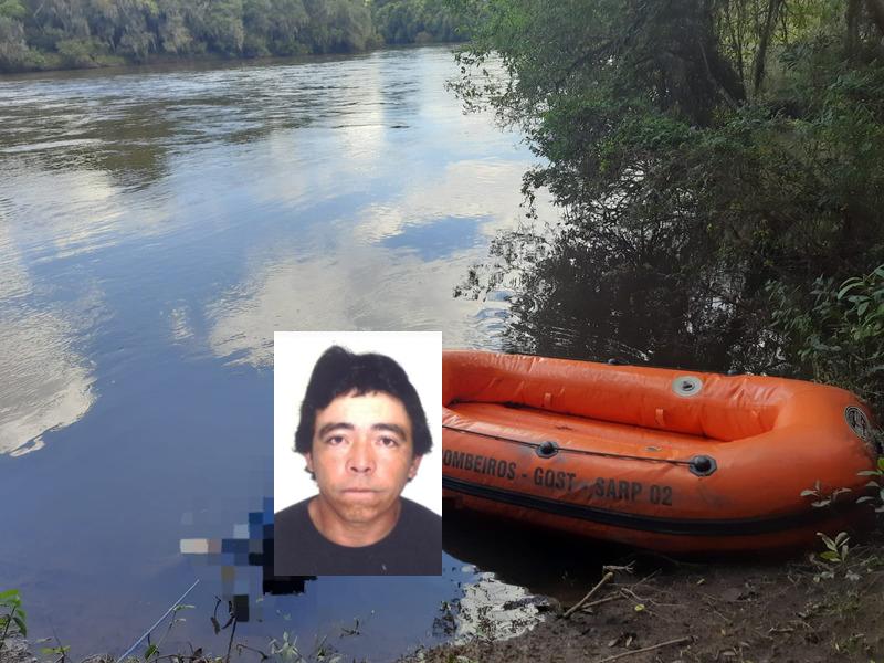 Pescador desaparecido é encontrado morto no Rio Iguaçu na região do Tamanduá em Balsa Nova 