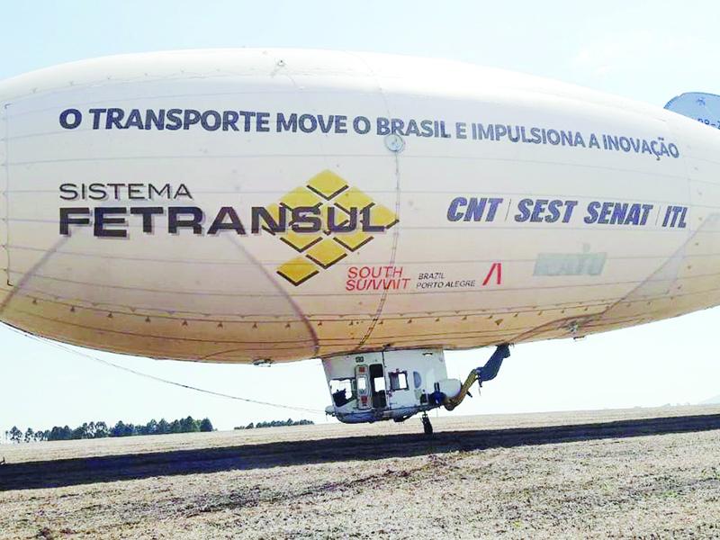  Balão dirigível passa por Campo Largo e chama atenção dos munícipes