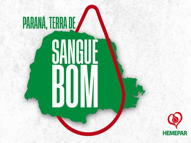 Campanha “Paraná, terra de sangue bom” incentiva a doação de sangue no Junho Vermelho