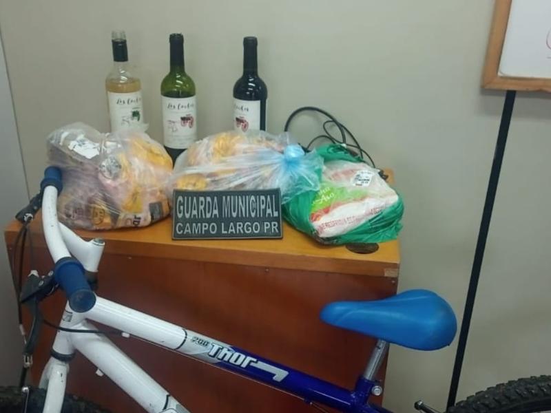 Guarda Municipal de Campo Largo prende indivíduo com produtos furtados no Centro