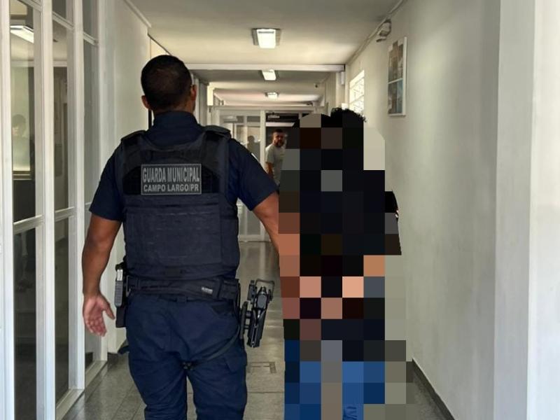 Homem é preso pela Guarda Municipal de Campo Largo por ameaçar a ex-esposa