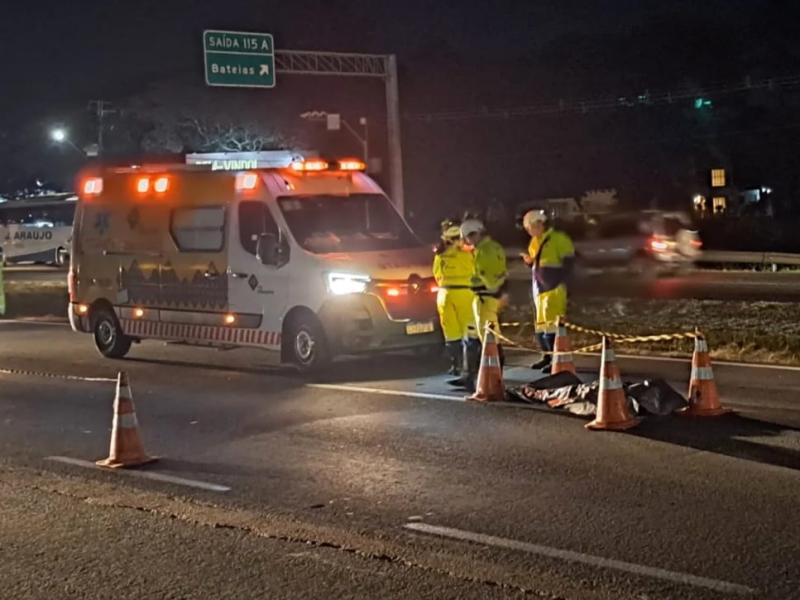 Perde a vida ao ser atropelado por veículo na 277 em frente à Igreja da Rondinha 