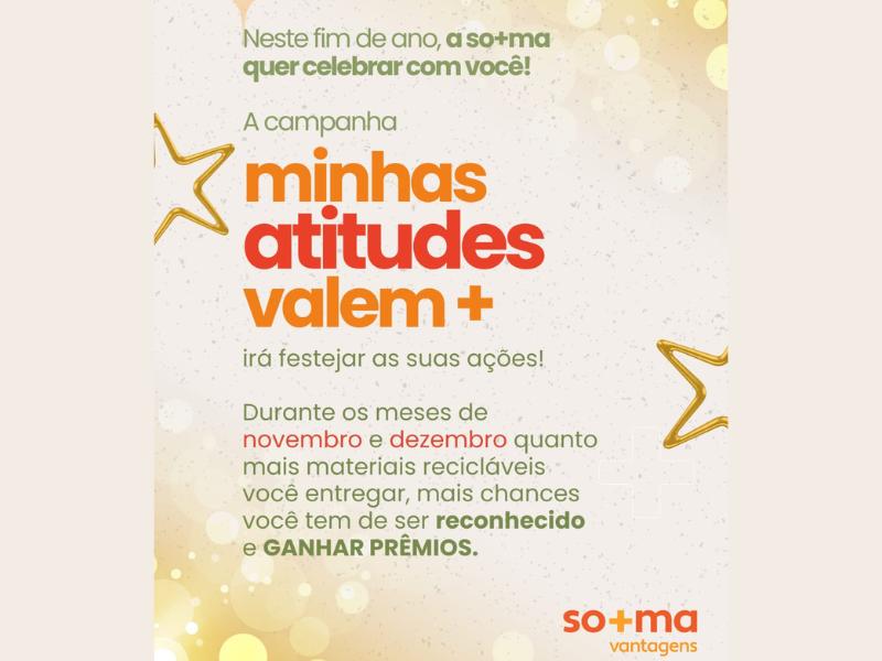 Projeto Casa so+ma lança campanha de fim de ano “Minhas Atitudes Valem +”