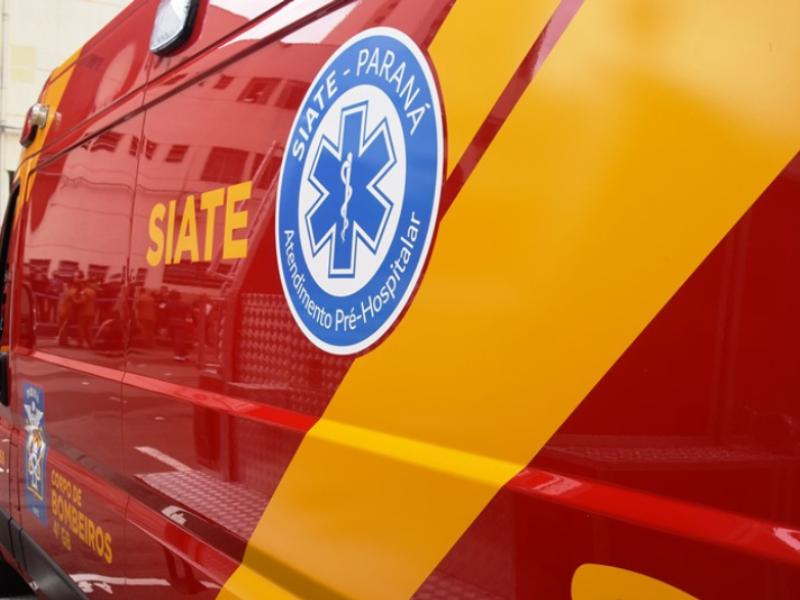 SIATE socorre adolescente atropelada por motocicleta na BR-277 sentido Curitiba 