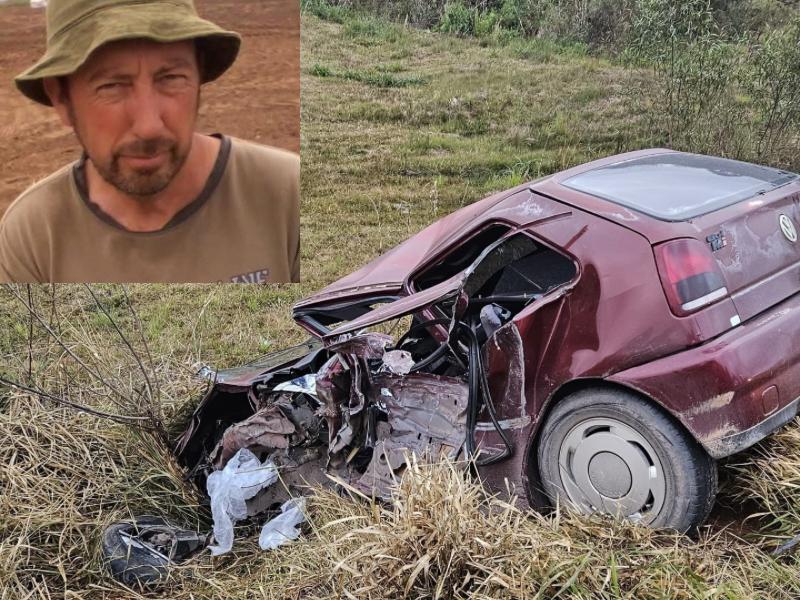 Pintor morre em grave acidente na PR-510, em Balsa Nova