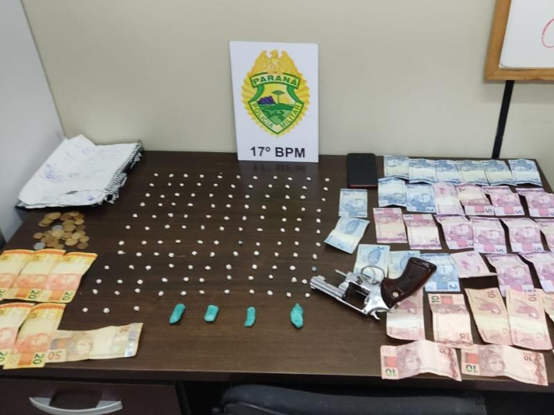 Adolescente é apreendido por tráfico de drogas e porte ilegal de arma em Campo Largo