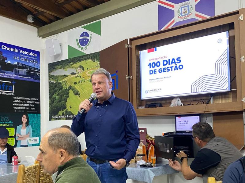 Prefeito apresenta os feitos dos primeiros 100 dias de governo em reunião da Itaqui Associação de Amigos e Empresários