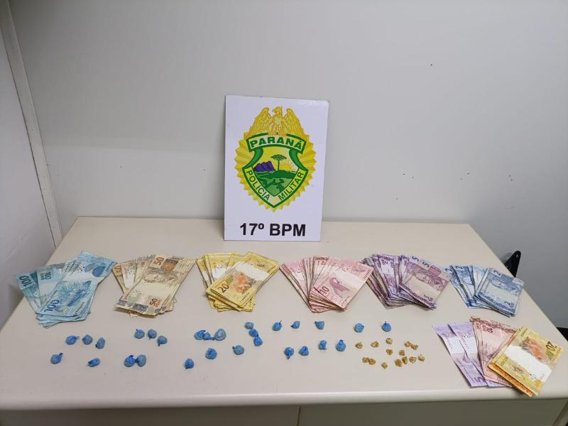 PM apreende drogas e prende dois suspeitos de tráfico no bairro São Gerônimo em Campo Largo