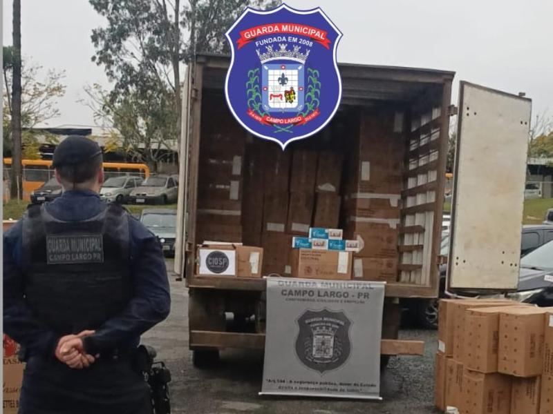 Caminhão com carga de cigarros contrabandeados é apreendido em Campo Largo
