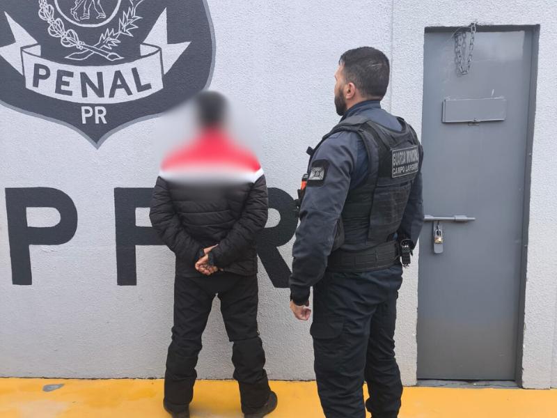 Guarda Municipal de Campo Largo prende foragido da Justiça com apoio do CIOSP