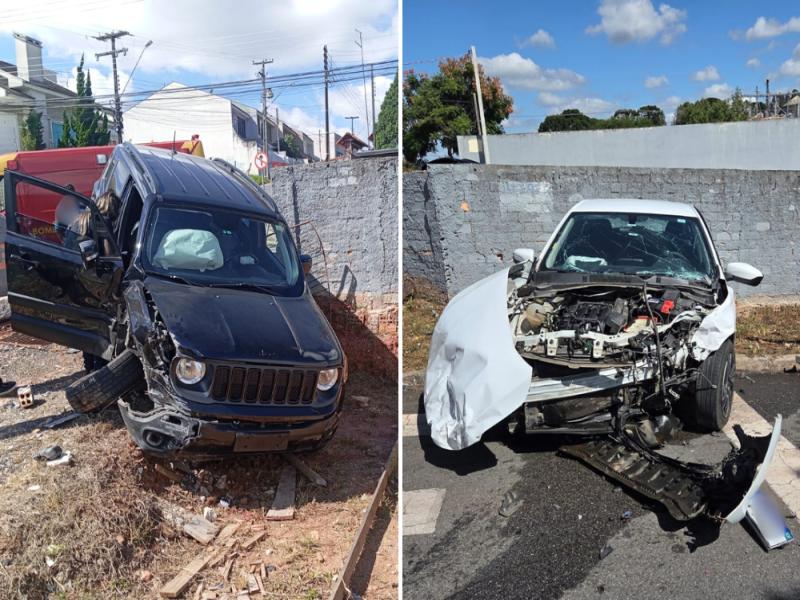  Grave acidente deixa duas pessoas feridas na esquina da Marechal com a Antônio Munari