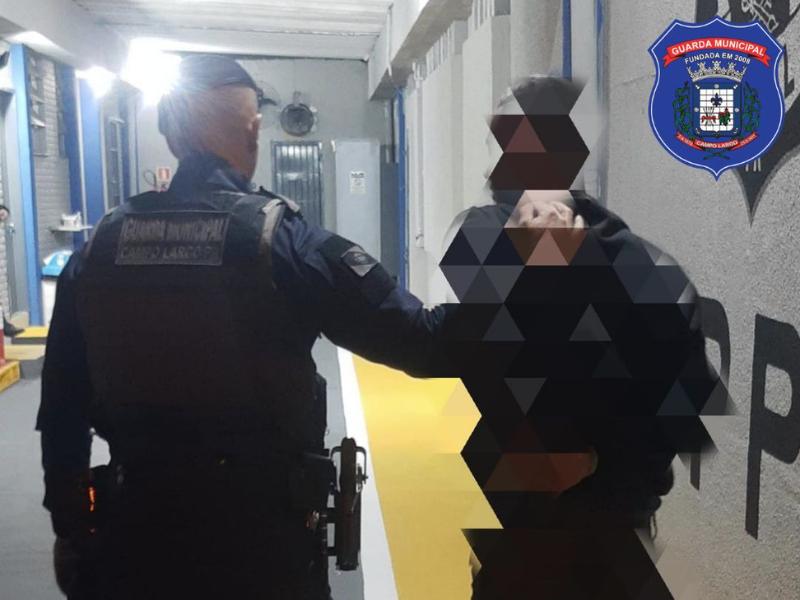 Homem é preso pela Guarda Municipal de Campo Largo por Mandado de Prisão
